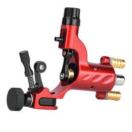 Rotary Tattoo Machine Gun, Tattoo Liner Shader Motor Body Art Dragonfly Machine Motor Gun for Tattoo Artist (Green) - Color: Red