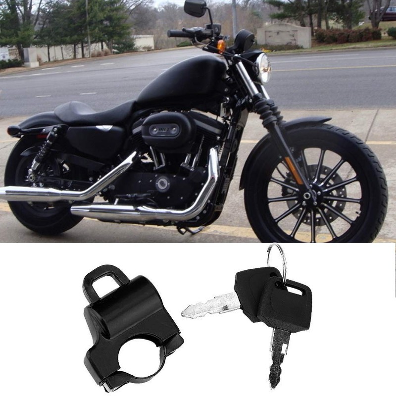 Aramox Motorcycle Helmet Lock, 22mm Universal Handlebar Motorcycle Helmet Safety