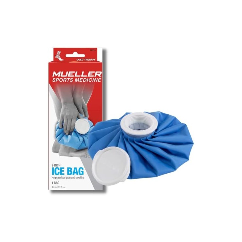 Mueller Ice Bag, Blue, 9 Inch