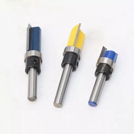 Unbranded 1/4"Shank Top Bearing Woodworking Milling Cutter Bearing Flush Trim Router Bit - 1/4 Shank*1/2*25
