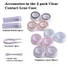 APZDFGIFCD Clear Contact Lens Case, Contact Lens Organizer Case with
