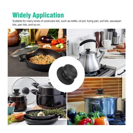 WSDMAVIS 4Pcs Pot Lid Handle Covers Knob Grip Universal Pan Lid Top Replacement for Slow Cookers,Kitchen Cookware Covers