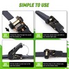 Towmax Ratchet Tie Down Straps (4 Pack) - Motorcycle Strap