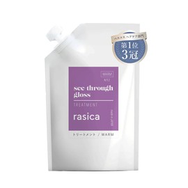 rasica See-Through Gloss Shampoo, Refill, Murashan, Purple Shampoo, Purple Treatment, Murasaki Shampoo, Purple Shampoo, Beauty Salon Exclusive Product (Refill, Treatment, WARM, 11.8 fl oz (350 ml)