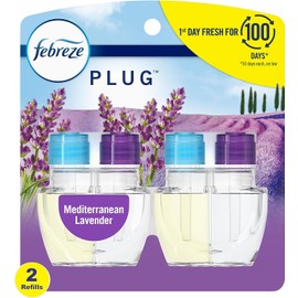 Febreze Odor-Fighting Fade Defy Plug Air Freshener - Mediterranean Lavender - (2) of 0.87 fl oz Refills