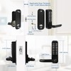 Outdoor Keyless Lock with Adjustable Deadlatch 2-3/8'' and 2-3/4'',Mechanical Combination