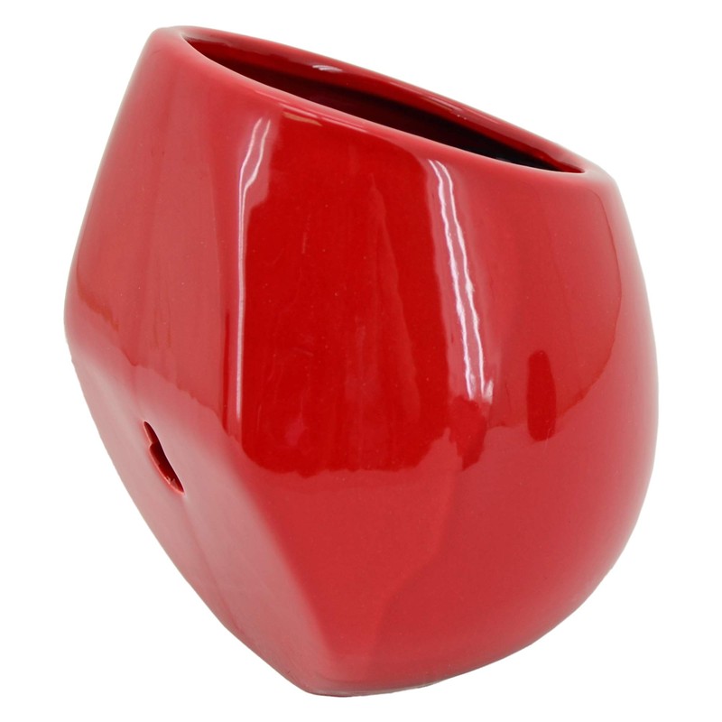 Arcadia Garden Products WP26 Small Round Wall Planter 3-Pack-Red