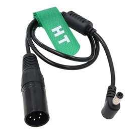 HangTon 12V XLR 4 Pin to DC Barrel 5.5x2.5mm for Blackmagic Video Assist, Atomos Shogun Flame Ninja V Monitor Power Cable 50cm