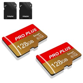 Bliksem Paquete de 2 Tarjeta de Memoria de 128 GB con Adaptador SD, Tarjeta SD de Alta Velocidad, Tarjeta TF, UHS-I C10 A1, para Tablet, Teléfono Celular, Cámara, Audio de Coche (TF162 128 GB)