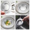 Stainless Steel Sink Filter, 2 Pcs Kitchen Sink Strainer Plug,