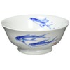Hama Pottery Hasami Wagamiyaki, Wayama Kiln, Menbowl, Dyed Fish Crest