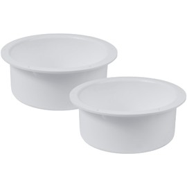 HVAC OV 2pack 6" Inch Duct Flange for 6" Inch Pipe with Wall Mount Connection. Plastic connector for heating and cooling systems, ventilation, exhaust/dryer vent connector.
