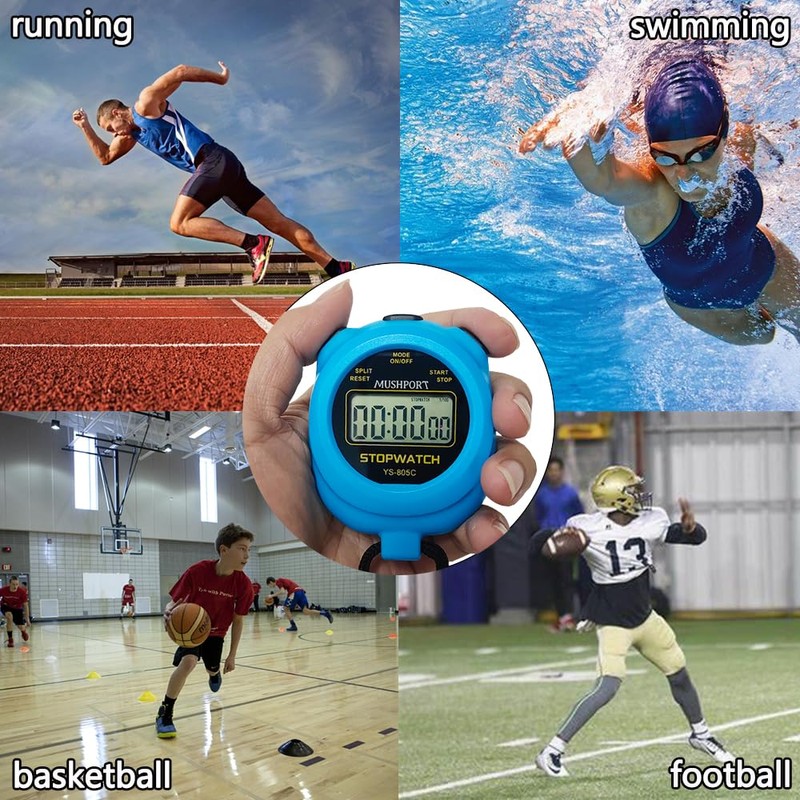 2 Pack Digital Sport Stopwatch Timer for Coaches, ON/Off Countdown