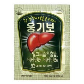 Daewoong Life Science Woonggibo 600mg 2 tablets, 30 packets (30 days’ worth), 30 servings, 30 units / 대웅생명과학 웅기보 600mg 2정 30포(30일분), 30회분, 30개