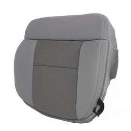 NLQR Front Driver Side Bottom Replacement Perforated Cloth Seat Cover Flint Gray #PE or NE Compatible with Ford F150 XLT F150 STX F150 FX4 2004 2005 2006 2007 2008