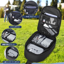 Trunab Drone Case Storage Bag for DJI mini 3 /4 pro DJI mini 3 Storage Case for DJI mini 4 pro, Black, Drone Case Storage Bag for DJI mini 3/4 pro