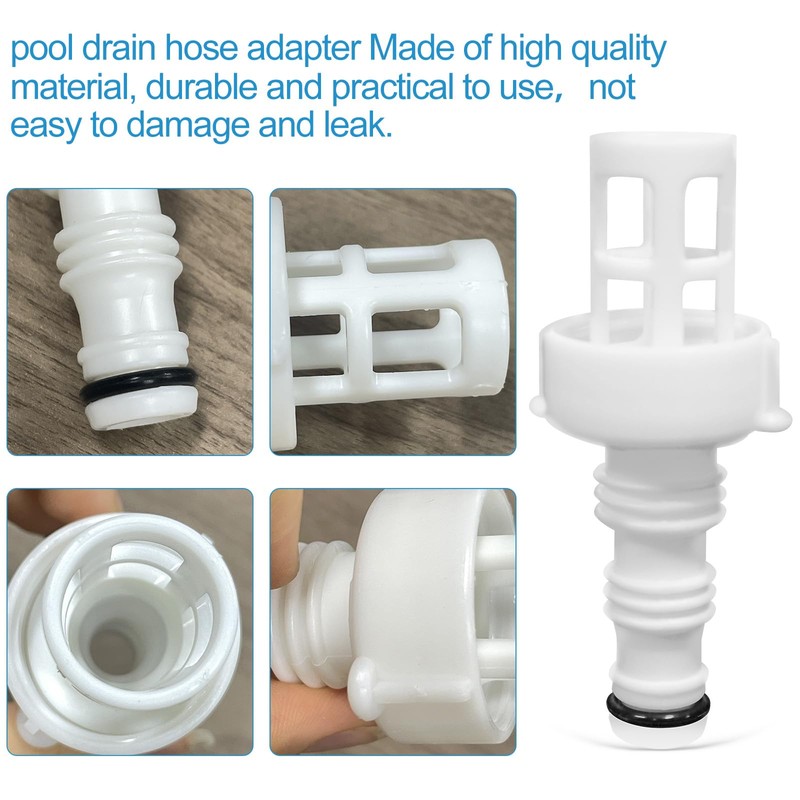10201 Pool Drain Adapter And Pool Hose Plug - Compatible