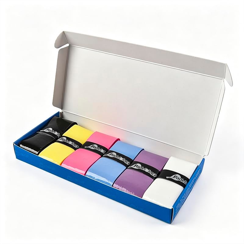 Padelology 6 Pack Overgrips Ultra Tacky Non-Slip Grip Tape 0.6mm