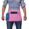 BOHARERS Pink Waitress Apron for Women with 3 Pockets -
