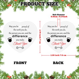 Fitness Gift Gym Gift Christmas Ornament Fitness Instructor Appreciation Gift Personal Trainer Gift Workout Inspirational Ceramic Ornament Fitness Trainer Thank You Gift Christmas Tree Decoration