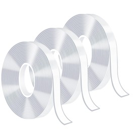 ZoYue Strong Double-Sided Tape, Heavy Double-Sided Tape for Walls, Clear & Sturdy Mounting Tape, Removable Wall Tape for Hanging Pictures, Posters, Carpets (30 ft)