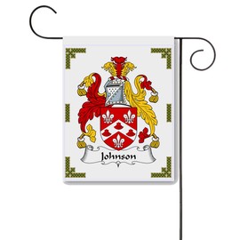 Johnson Coat of Arms/Johnson Family Crest 11 X 15 Garden Flag – Made in the U.S.A.