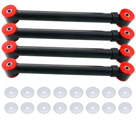 TAIROD 4 Sets Adjustable 0-6" lift Front Upper Lower Control Arms for 1994-2009 Dodge Ram 1500 2500 3500 4x4 Tubular Suspension Lift Kits