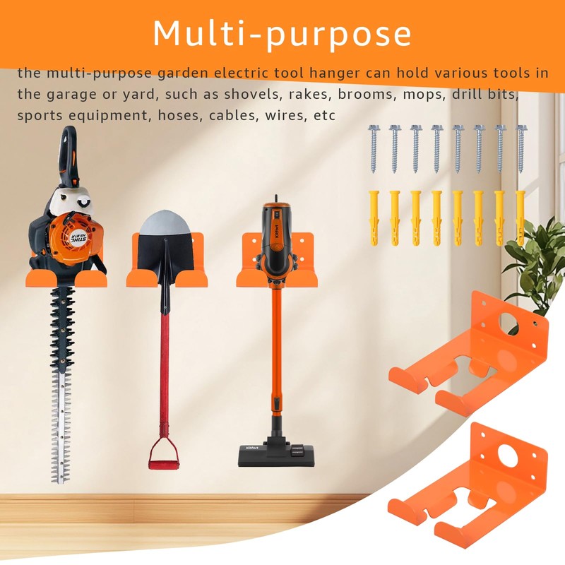 Basysion WeedEater Rack & Chainsaw Holder - Heavy Duty Garage