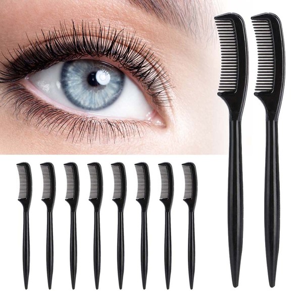 10Pcs/Set Eyelash Brush Reusable Eyelash Comb Plastic for Home Makeup