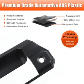 Daeiclru Tailgate Door Handle Trim Cover Compatible with Toyota Tacoma 2024 2025, Rear Trunk Grab Handle Cover Scratch Protector Accessories (Only Fit SR Version) (Matt Black)