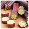 Everwilde Farms - 1 Lb Organic Red Burgundy Okra Seeds