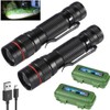 Wrrozz LED Flashlight Rechargeable 2 Pack, High Lumens Tactical Flashlights,