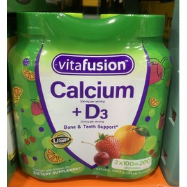 Vitafusion Calcium + D3 Vitamin Gummies (200 ct.) 2 Pack Large Size