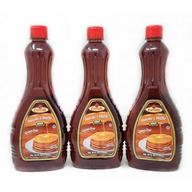 3 Pack of Pancake and Waffle Syrup Forrelli Gluten Free 24oz Bottles