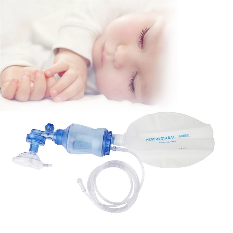 PVC Breathing Manual Resuscitator Emergency Aid Artificial Resuscitation DevicesBaby 1#