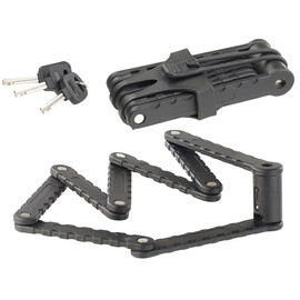 AGT Wheel Lock: Bicycle & Motorcycle Folding Lock 3.5mm Steel 38" Frame Mount (Bike Folding Lock Anti-Theft Bike Lock E Bike)