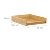 Relaxdays Wooden Document Filing Tray, Stackable, DIN A4 Letter Rack,