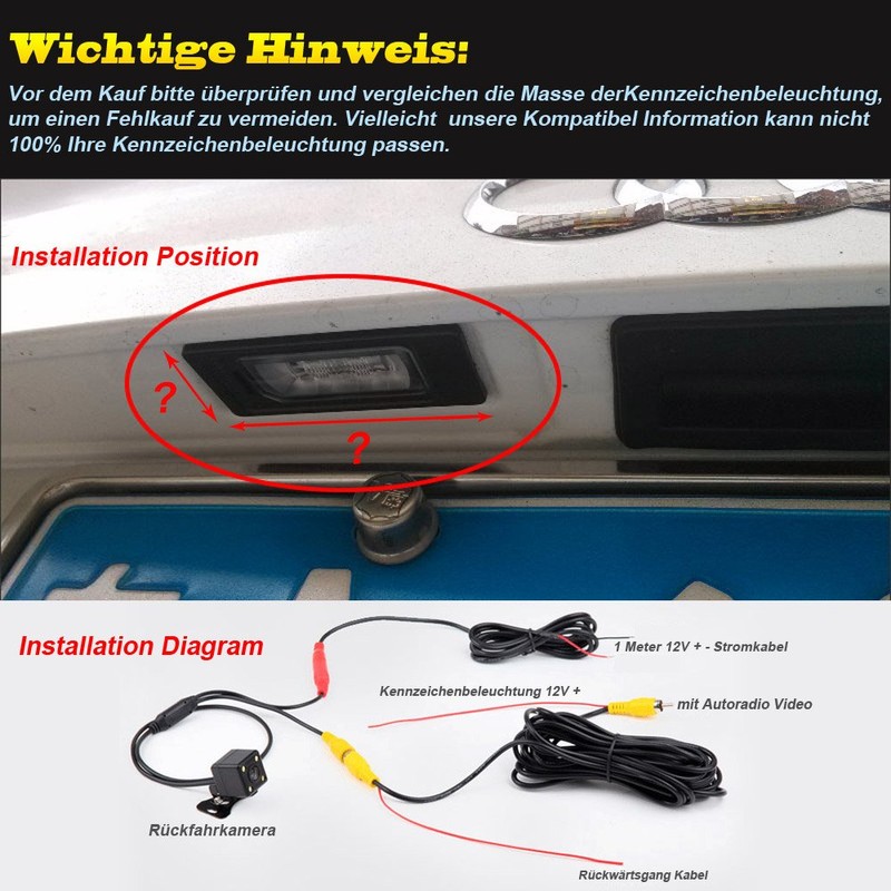 Dynavision Super Starlight pro Definition Vehicle Camera 170 Wide Angle