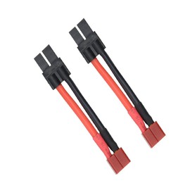FLY RC 3pcs TRX Traxxas Male to Deans Female Connector Adapter Cable 12awg 1.96inch for LiPo Slash Revo