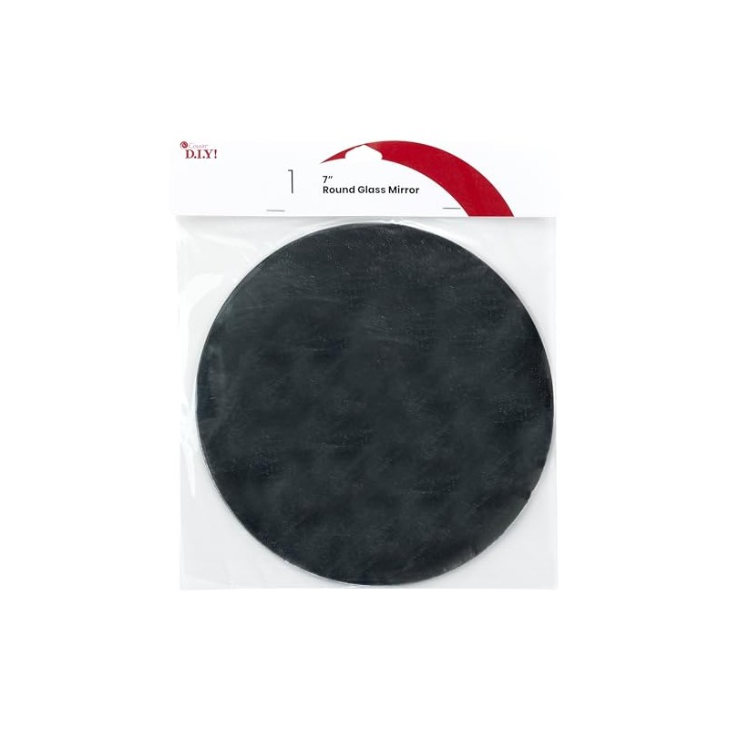 Round Glass Mirror, 7 inch Diameter