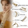 KALVICA 8 Pieces Chain Bracelets for Women 14 Carat Gold-Plated