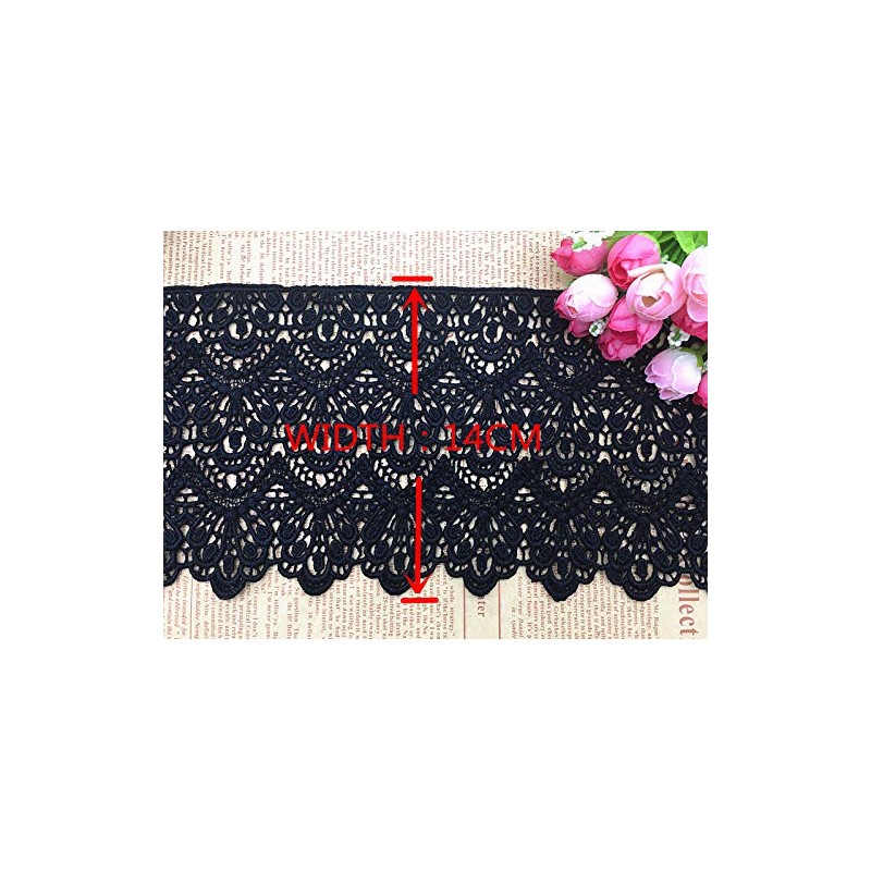 14CM Width Europe Long Pattern Inelastic Embroidery Lace Trim,Curtain Tablecloth