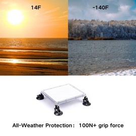 3-in-1 Starlink Mini Mount - Protective Cover + Suction Cup - Fits 1/4" Threaded Holes - Waterproof for Car, RV, Truck, Boat - Heavy-Duty Suction (22+ lbs)