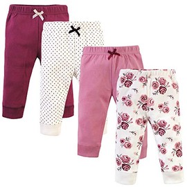 Hudson Baby Unisex Baby Cotton Pants and Leggings Rose, 2 Toddler