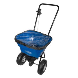 Charles Walters Equipment CW2000 and CW1050 Estate Broadcast Spreader and Rain Cover Combo Pack for Spreading Fertilizer and Ice Melt, 65lb Capacity, 31" x 32"