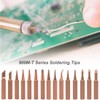 Saipor 15 Pcs Pure Copper Soldering Iron Tip Kit 900M-T