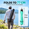 YUZHIYUAN UPF 50+ Fishing Umbrella, Portable Telescopic Beach Sunshade with