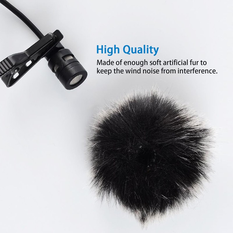 Microphone Windscreen 2 Pieces Microphone Windshield 1 cm Lavalier Microphone