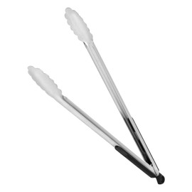 Amig - Fireplus Grillzange | Grillzubehör zum Kochen | Edelstahl | mit rutschfestem Gummigriff | Leicht Küchenzange | Hitzebeständig | Maßnahme: 34,5 cm