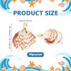 PH PandaHall 50pcs Natural Shell Charms Scallop Shell Pendants with